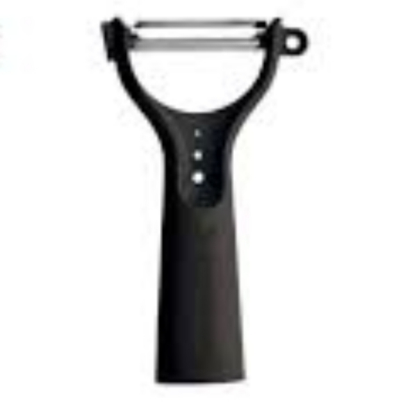 Tupperware Ergonomic 5-n-1 Horizontal Peeler Citrus Herbs Multipurpose Red Black - Picture 11 of 16